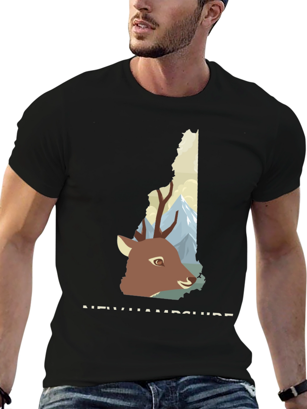 New Hampshire Deer Graphic Tee