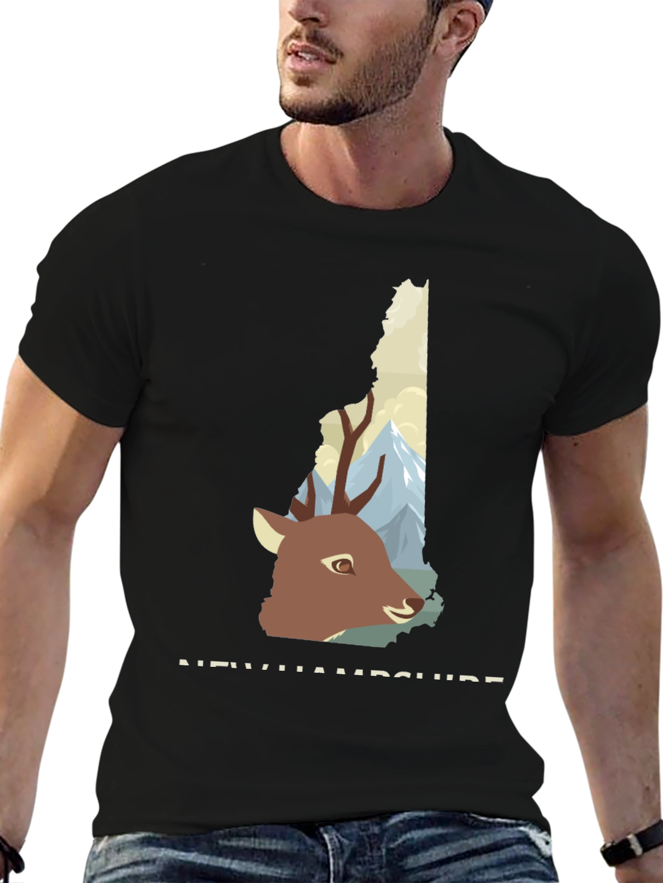New Hampshire Deer Graphic Tee