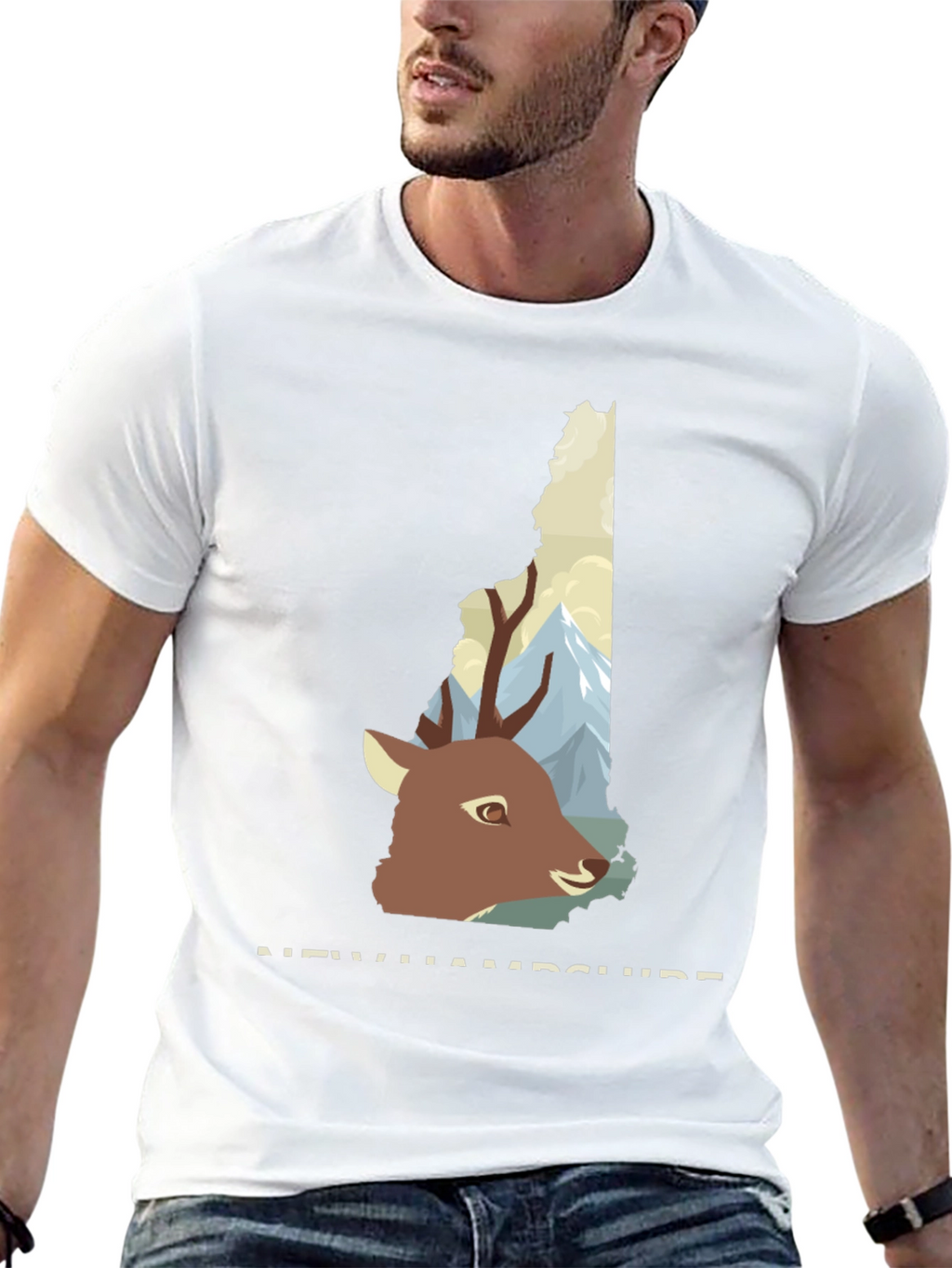 New Hampshire Deer Graphic Tee