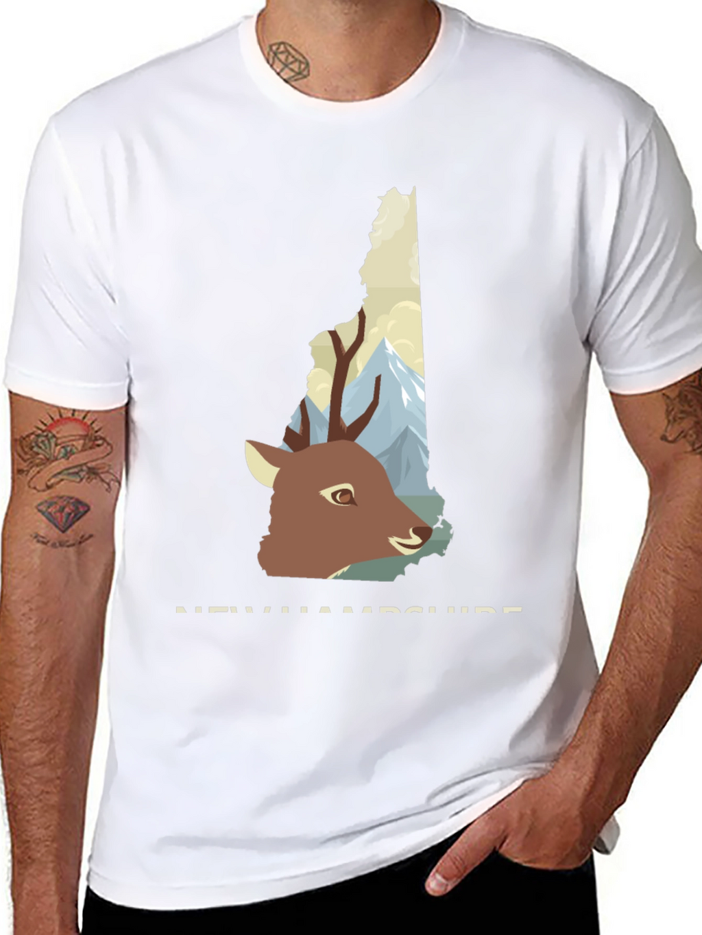 New Hampshire Deer Graphic Tee