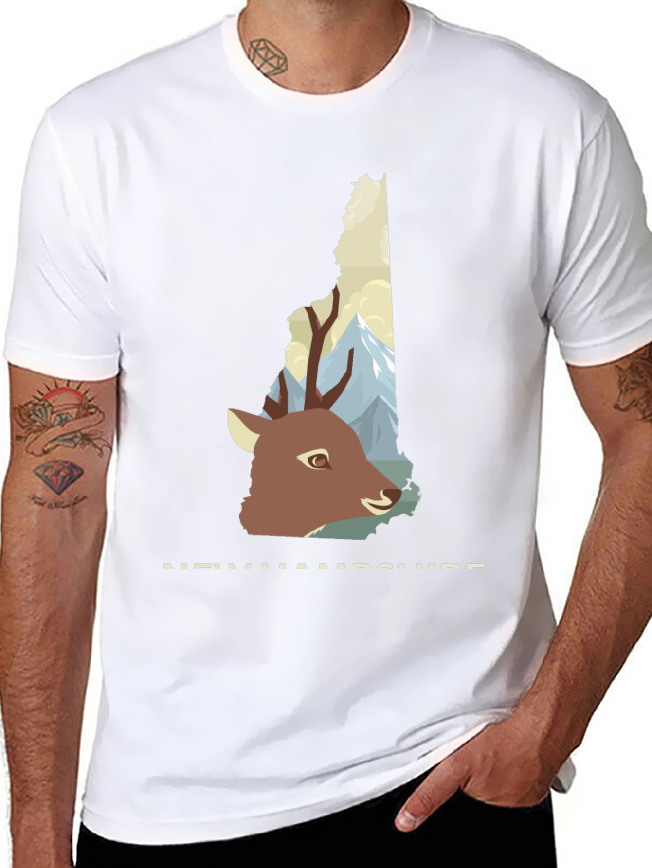 New Hampshire Deer Graphic Tee