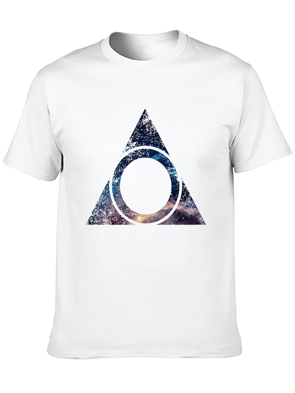 Galaxy Deathly Hallows T-Shirt - Black Cotton Blend