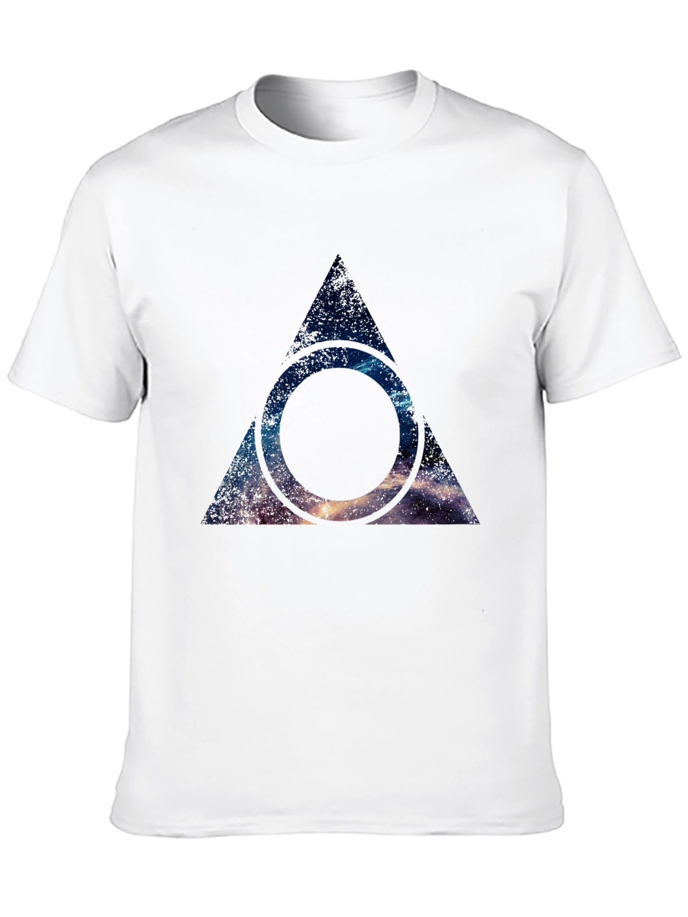 Galaxy Deathly Hallows T-Shirt - Black Cotton Blend