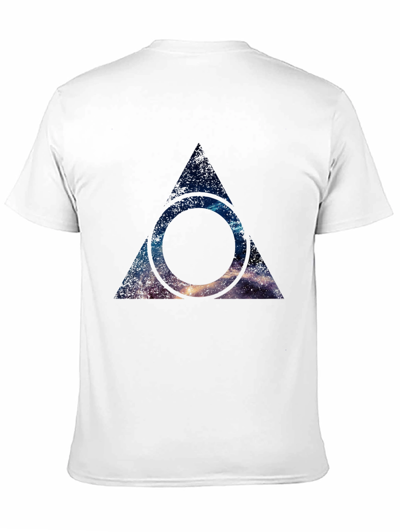Galaxy Deathly Hallows T-Shirt - Black Cotton Blend