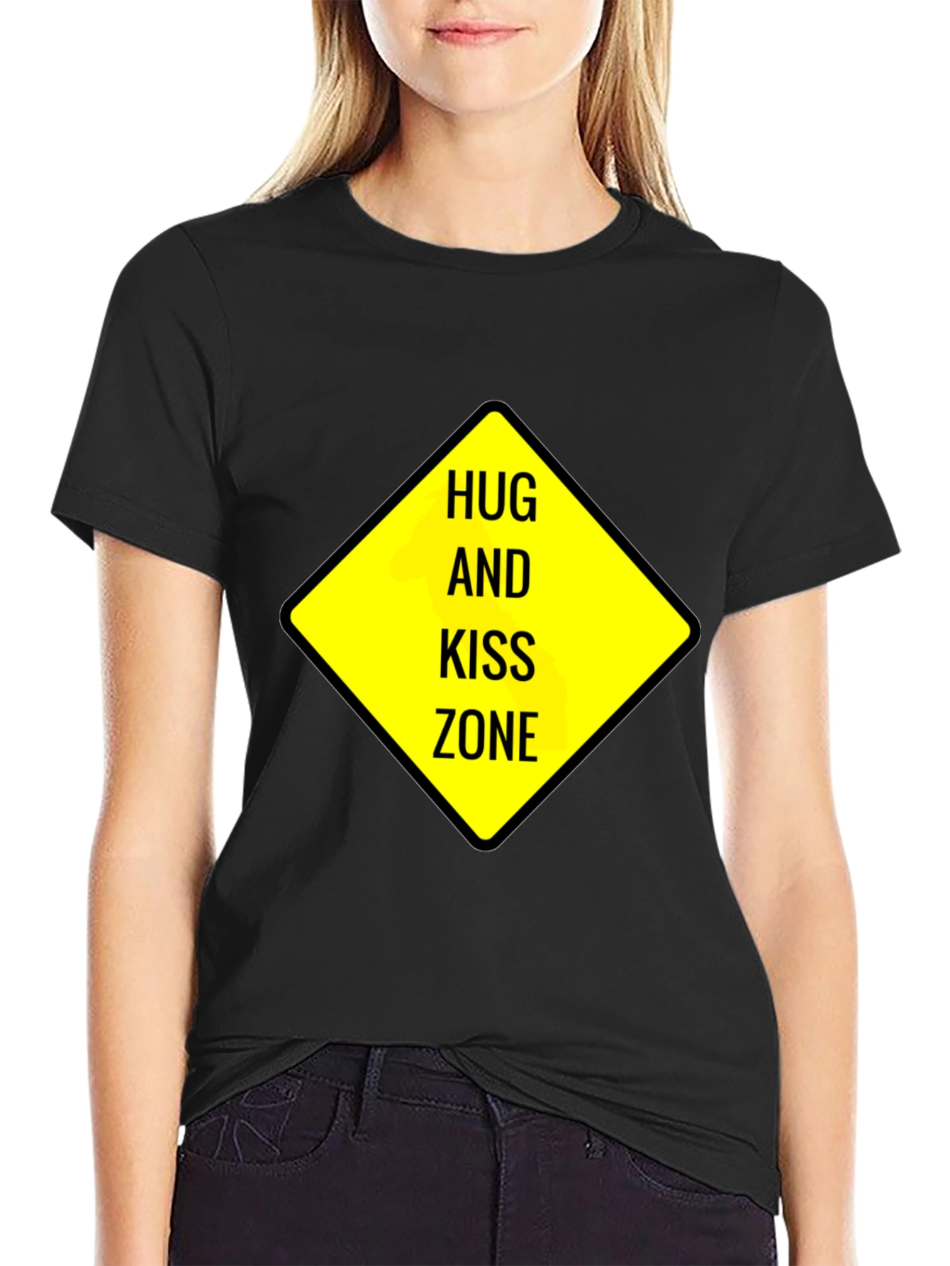 Hug and Kiss Zone Graphic T-Shirt