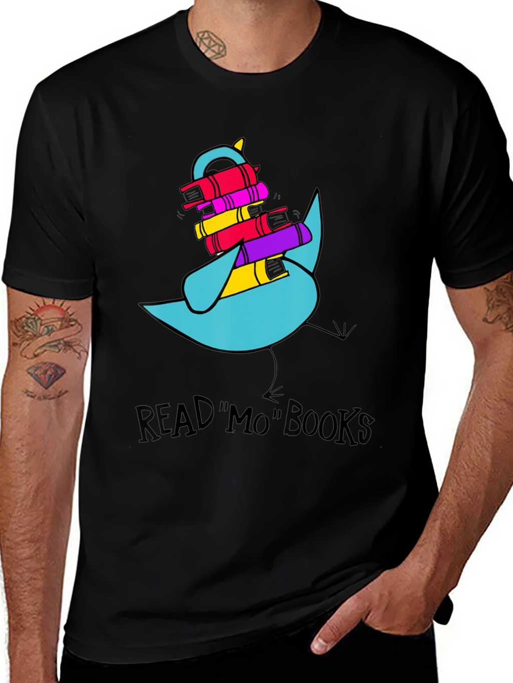 Read Mo Books Graphic Tee - Black Unisex Shirt