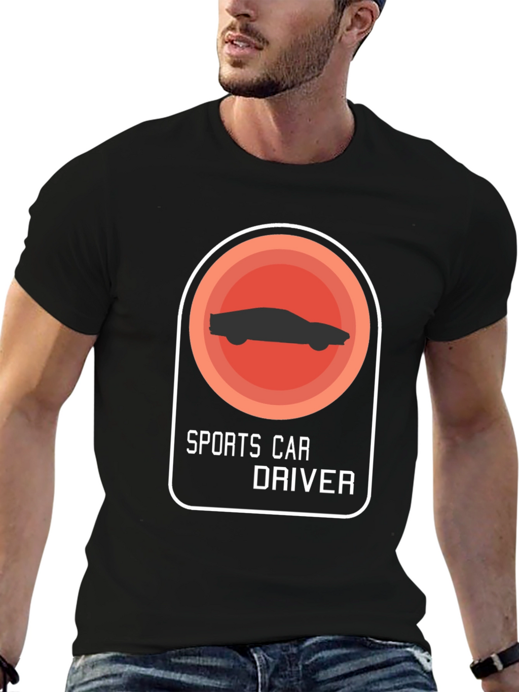 Sports Car Driver Graphic T-Shirt