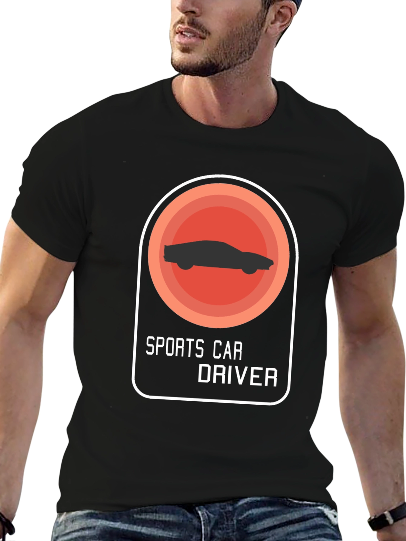 Sports Car Driver Graphic T-Shirt