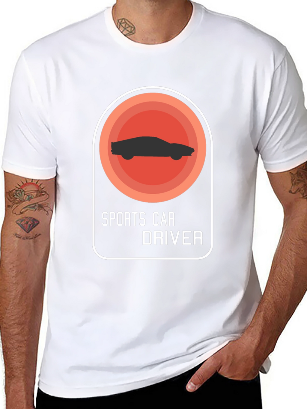 Sports Car Driver Graphic T-Shirt