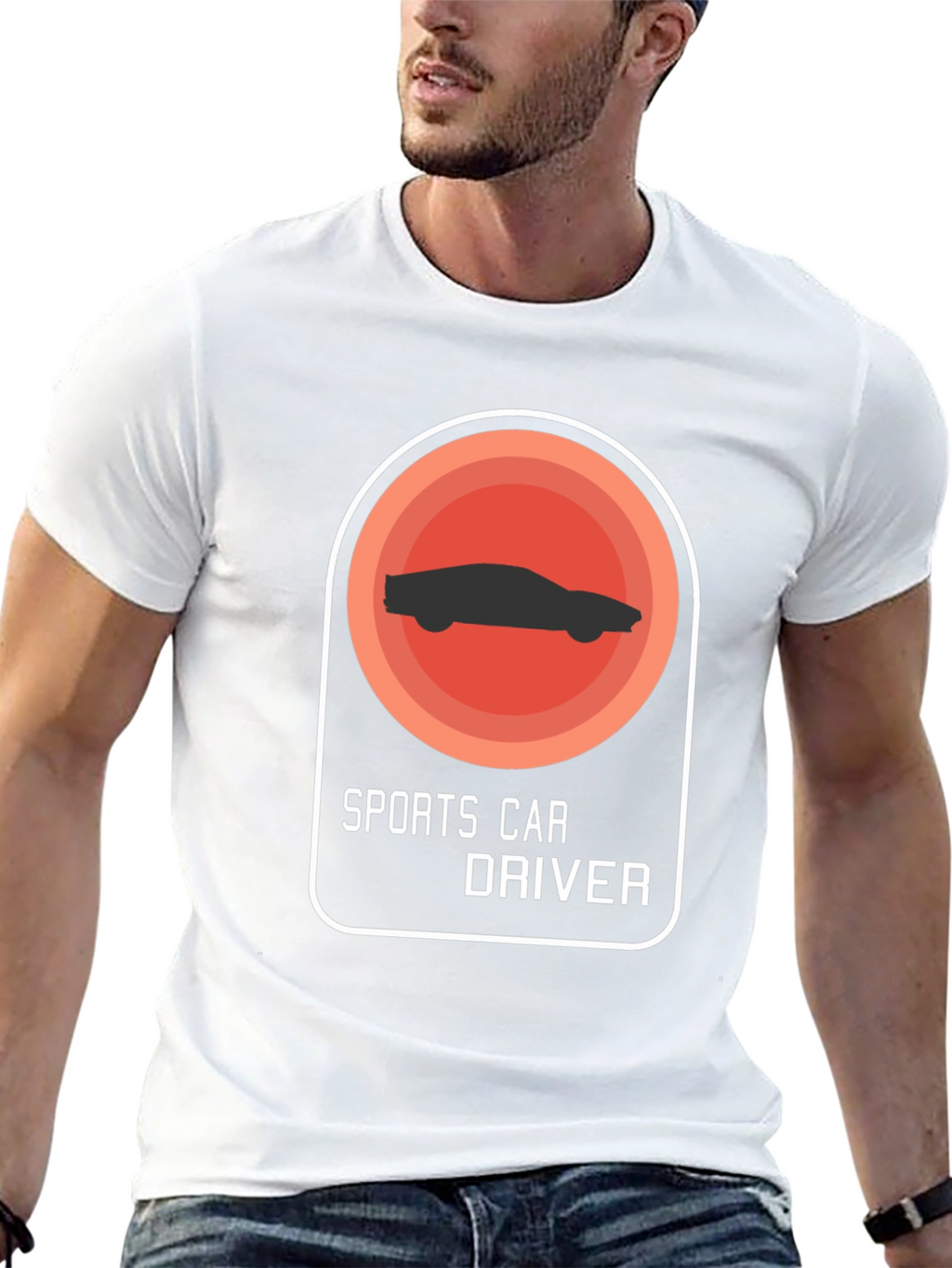 Sports Car Driver Graphic T-Shirt