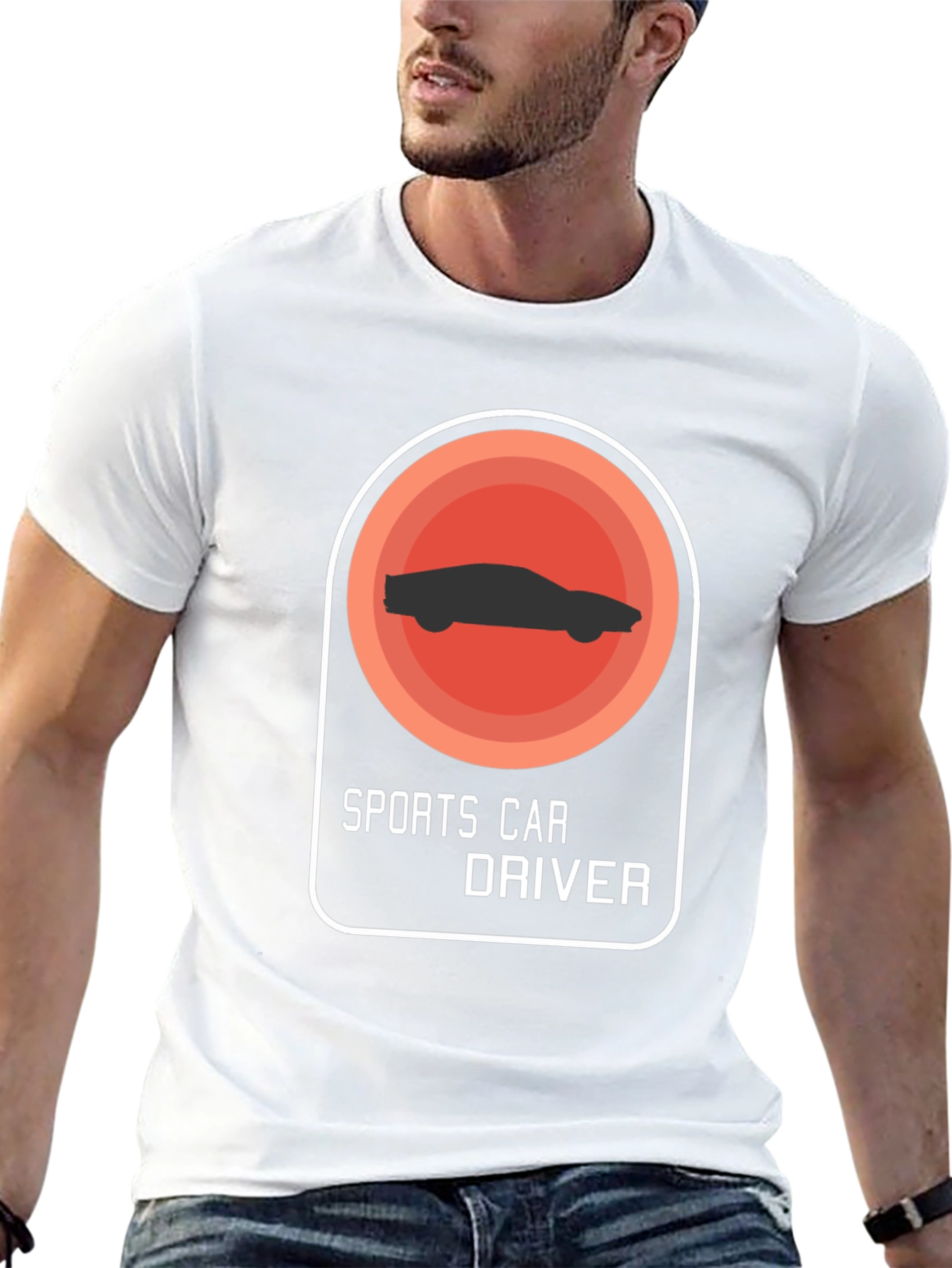 Sports Car Driver Graphic T-Shirt