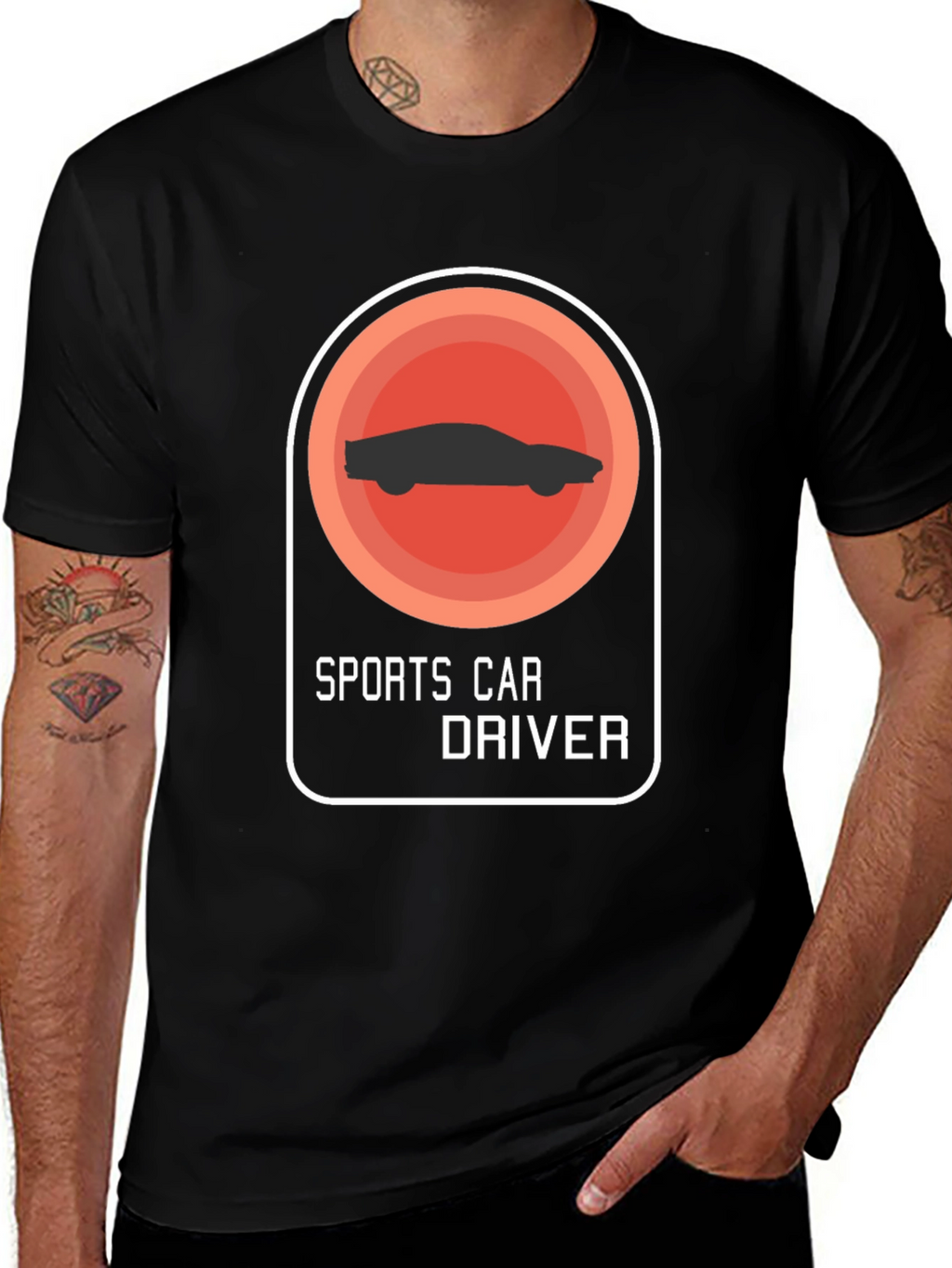 Sports Car Driver Graphic T-Shirt