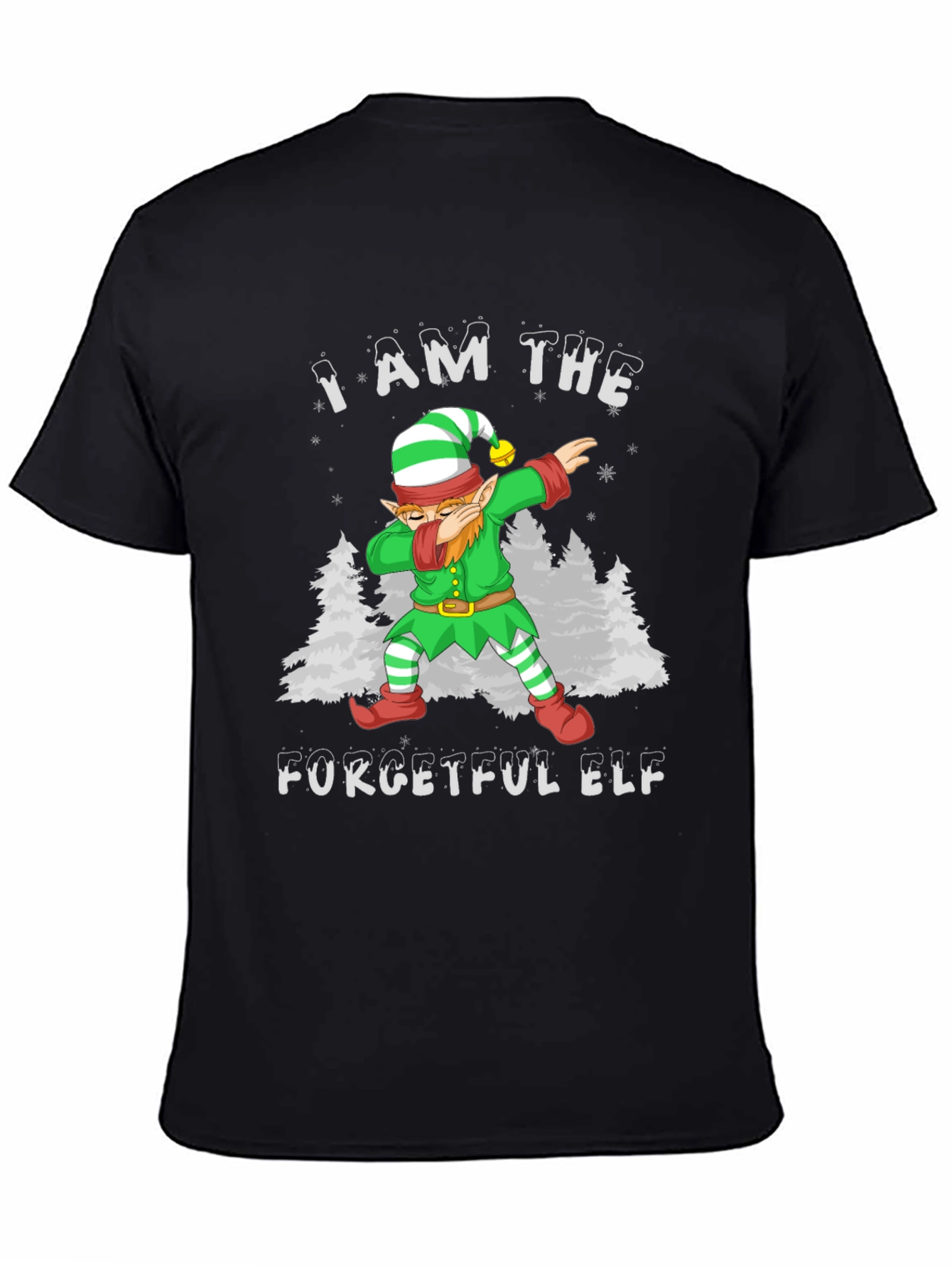 Forgetful Elf Dabbing Christmas T-Shirt