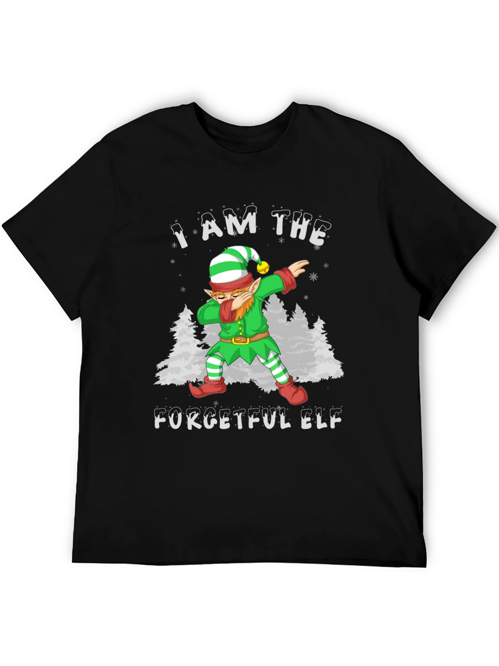 Forgetful Elf Dabbing Christmas T-Shirt