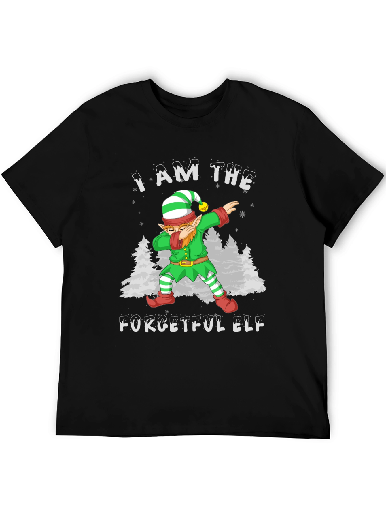 Forgetful Elf Dabbing Christmas T-Shirt