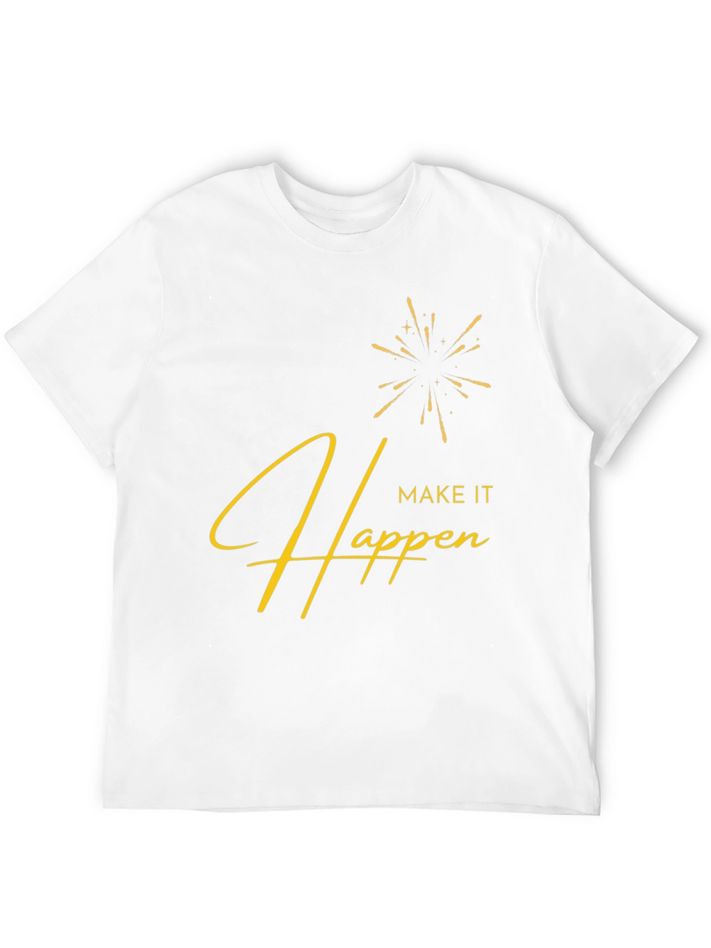 Make It Happen Graphic Tee - Stylish Black T-Shirt
