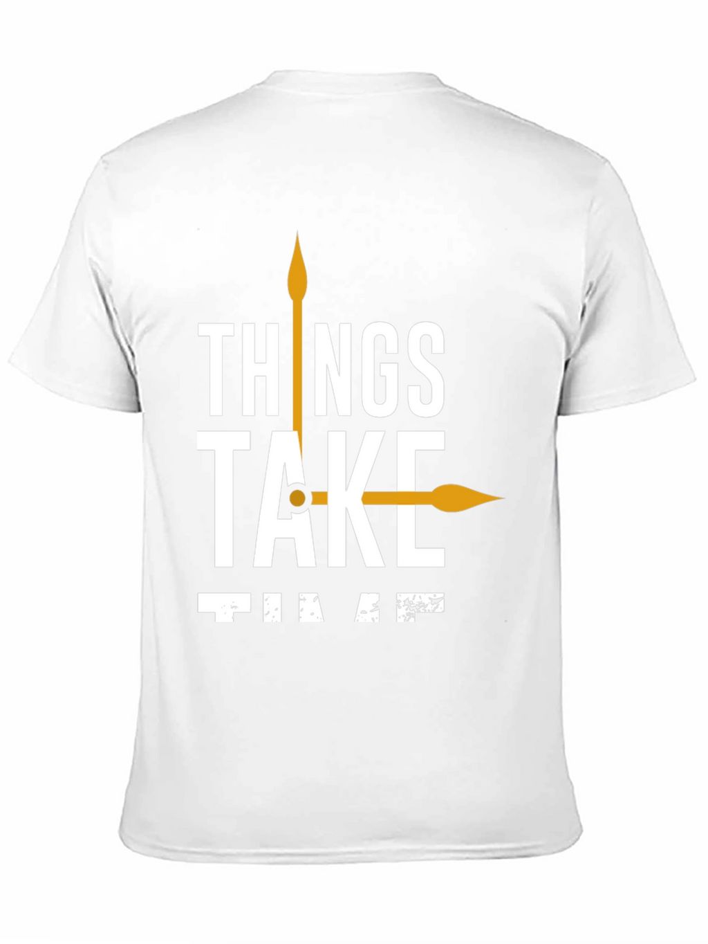 Things Take Time T-Shirt Black Casual Cotton Tee
