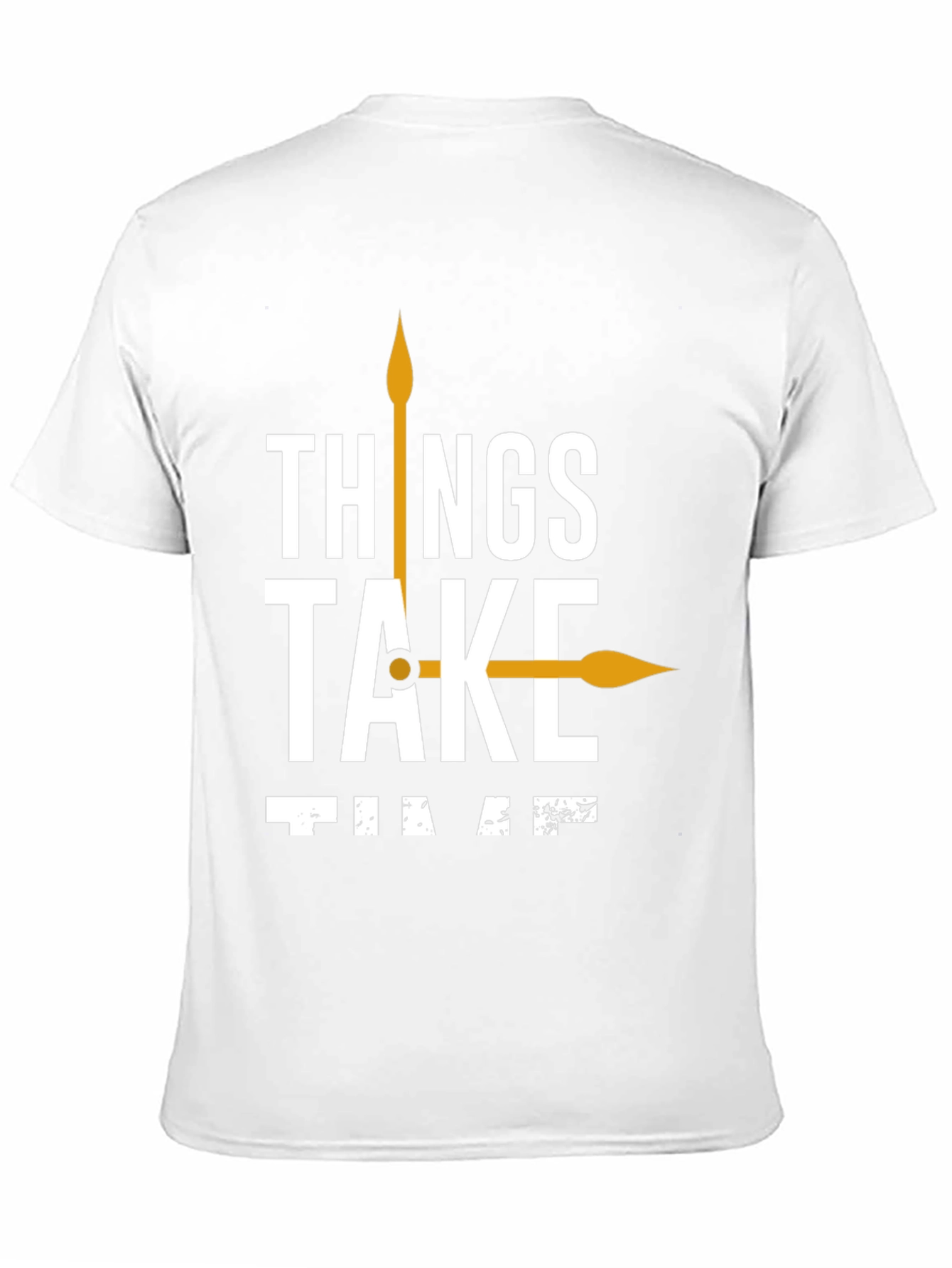 Things Take Time T-Shirt Black Casual Cotton Tee
