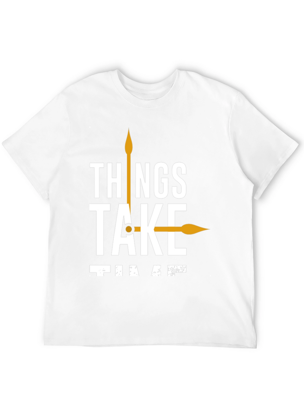 Things Take Time T-Shirt Black Casual Cotton Tee