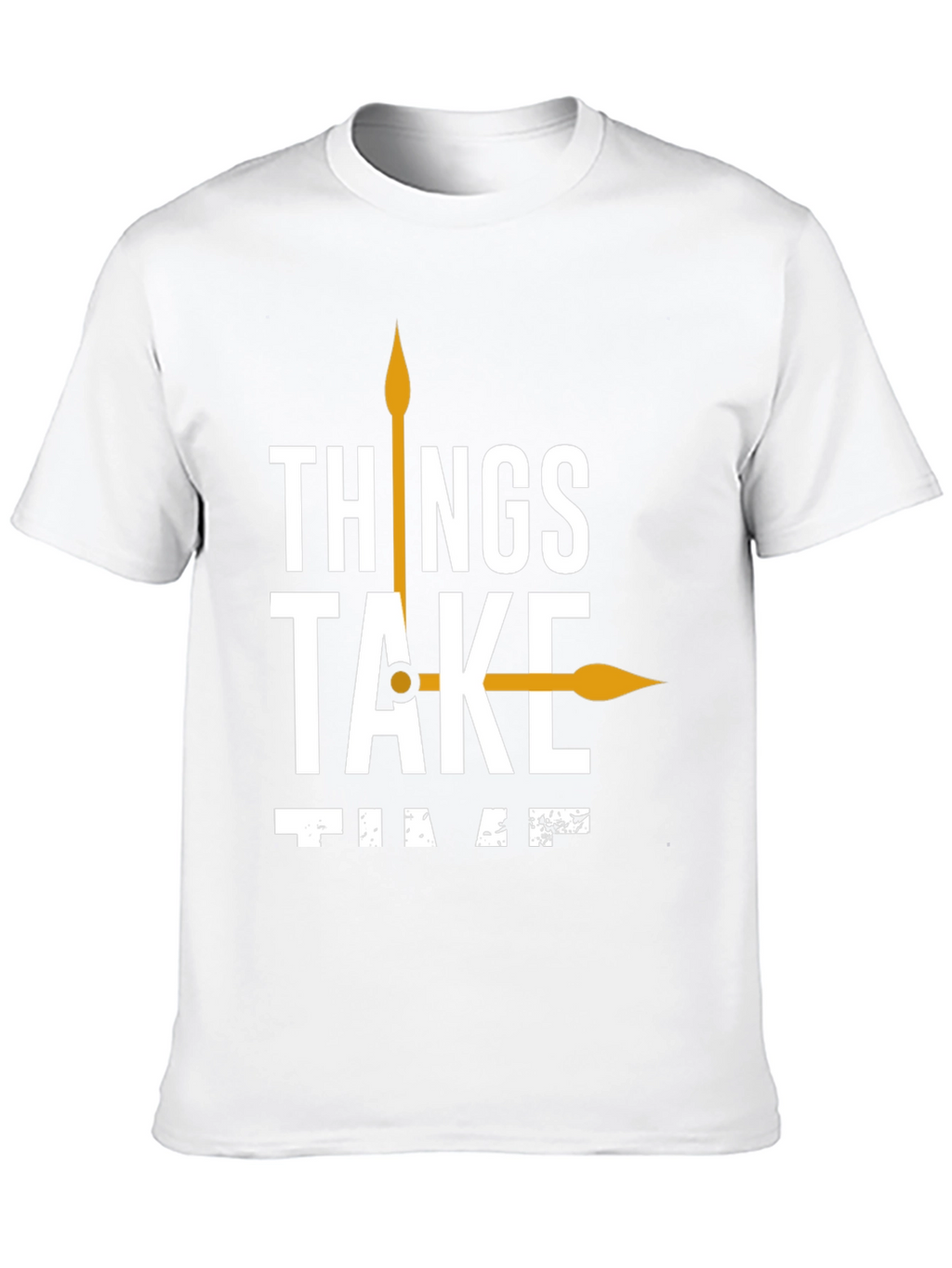 Things Take Time T-Shirt Black Casual Cotton Tee
