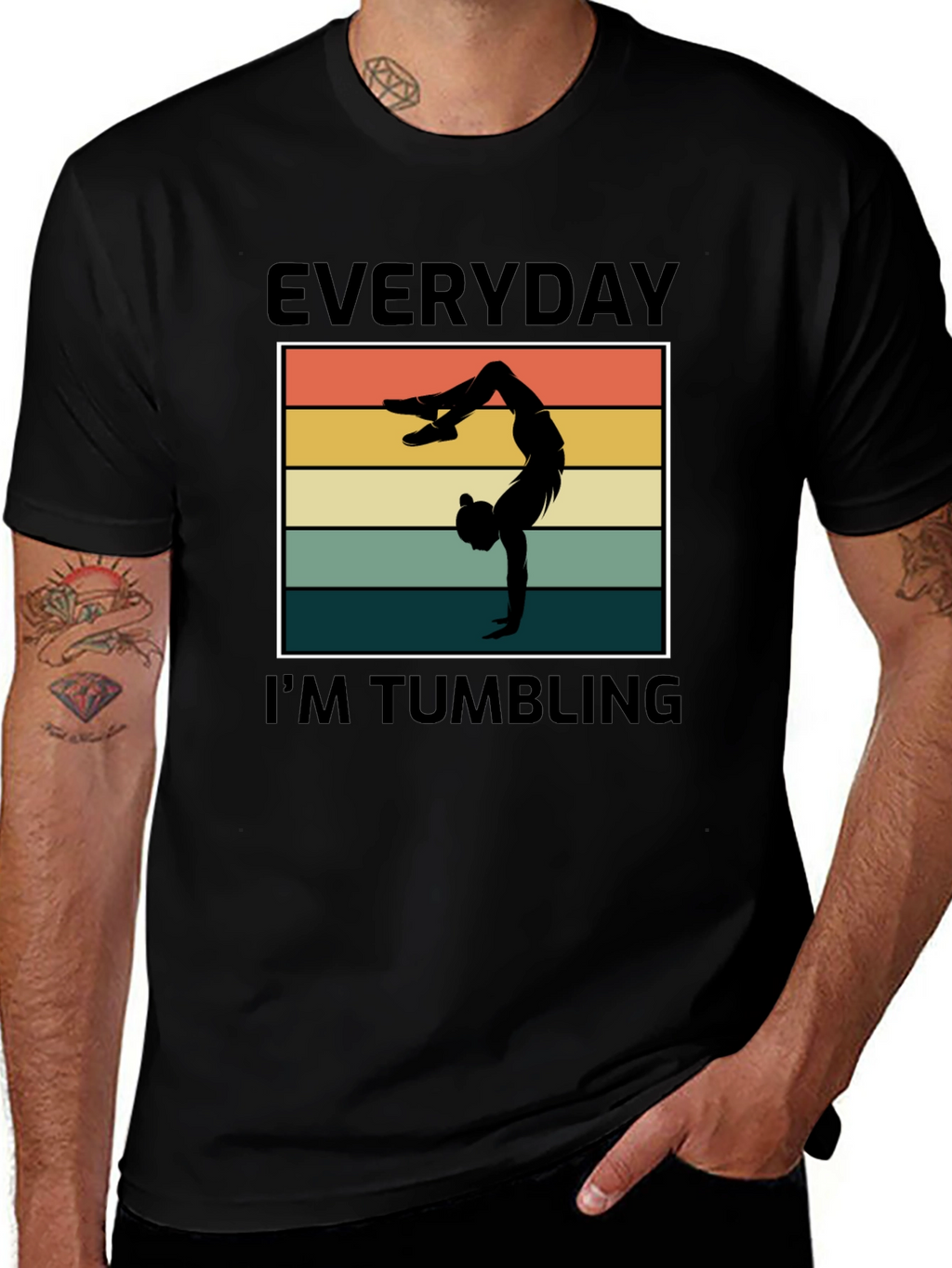 Everyday Im Tumbling Graphic Tee