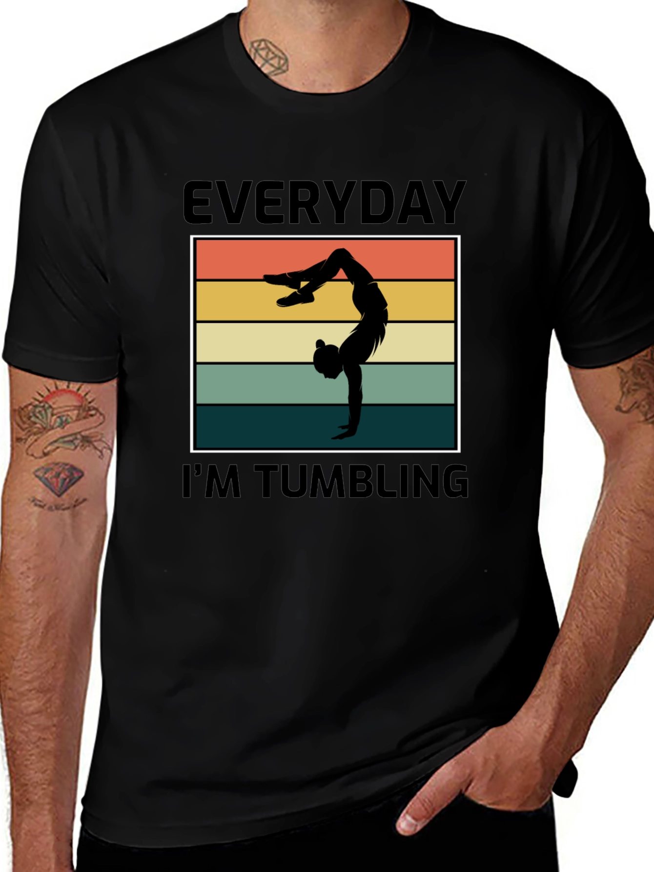 Everyday Im Tumbling Graphic Tee
