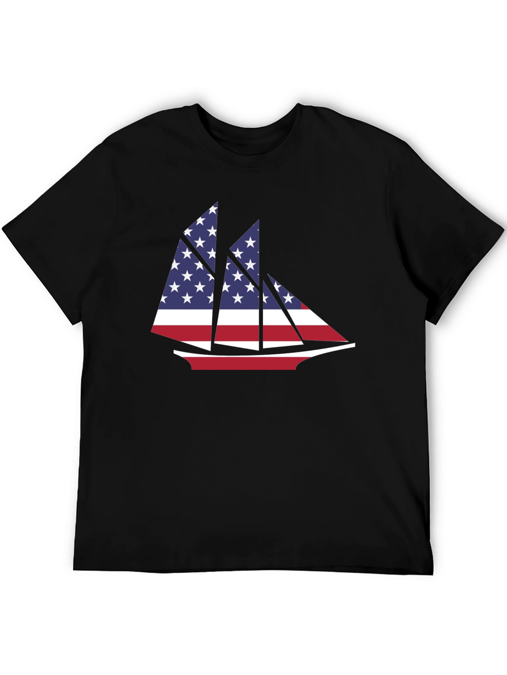 American Flag Sailboat T-Shirt