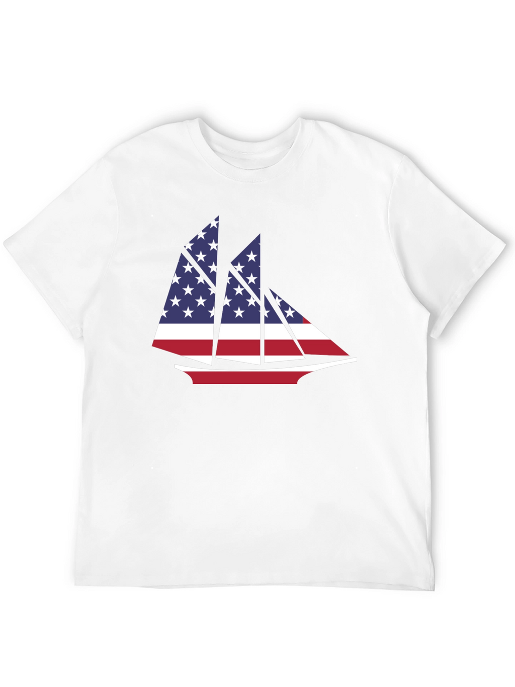 American Flag Sailboat T-Shirt