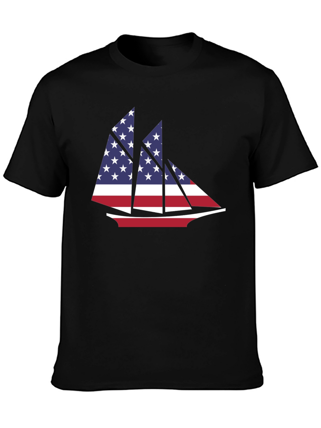American Flag Sailboat T-Shirt