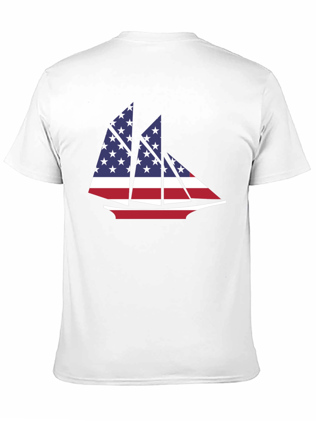 American Flag Sailboat T-Shirt
