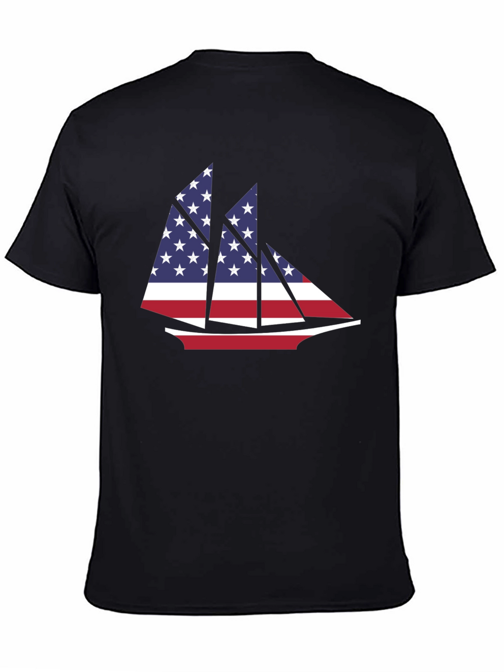 American Flag Sailboat T-Shirt