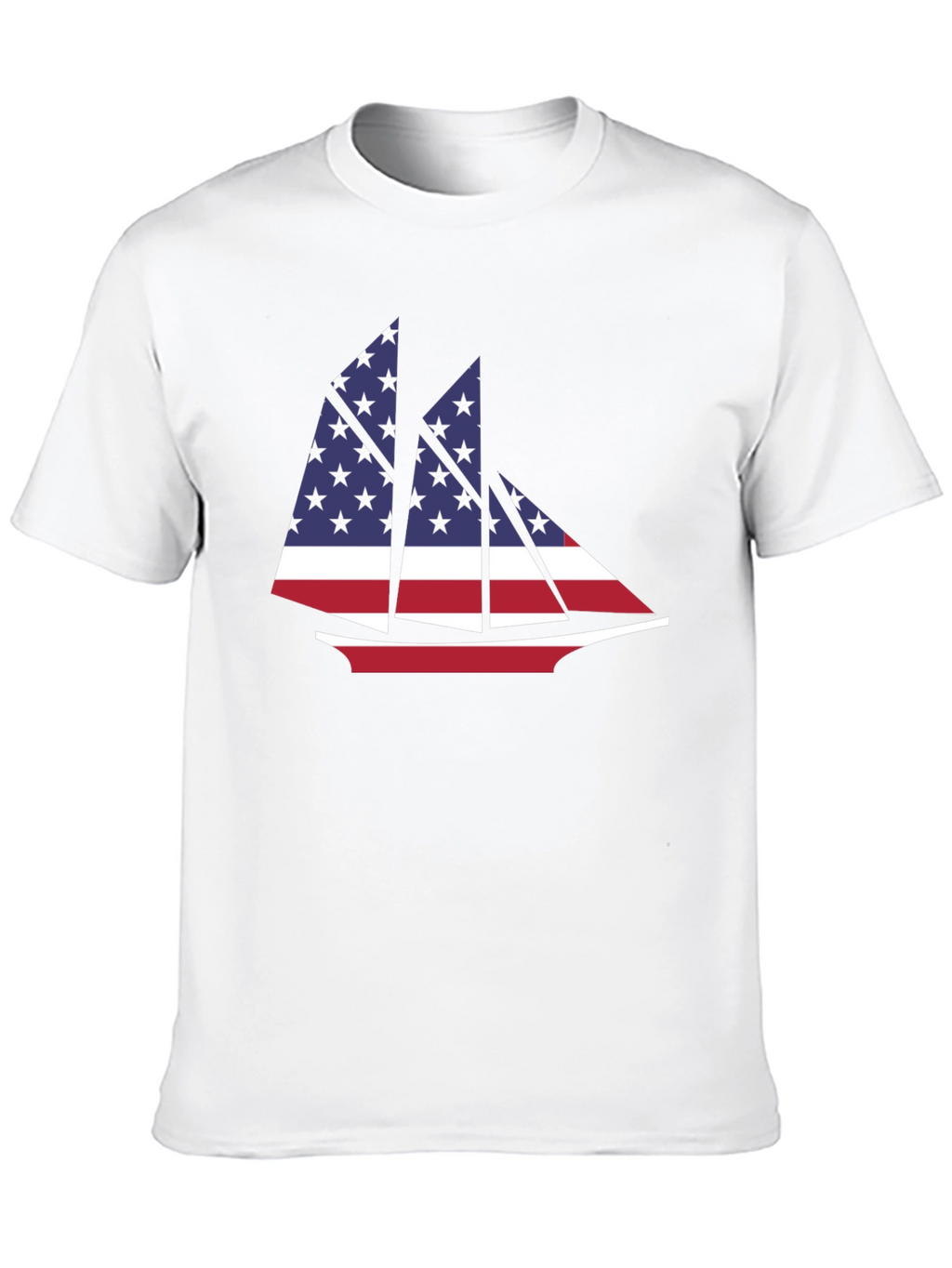 American Flag Sailboat T-Shirt