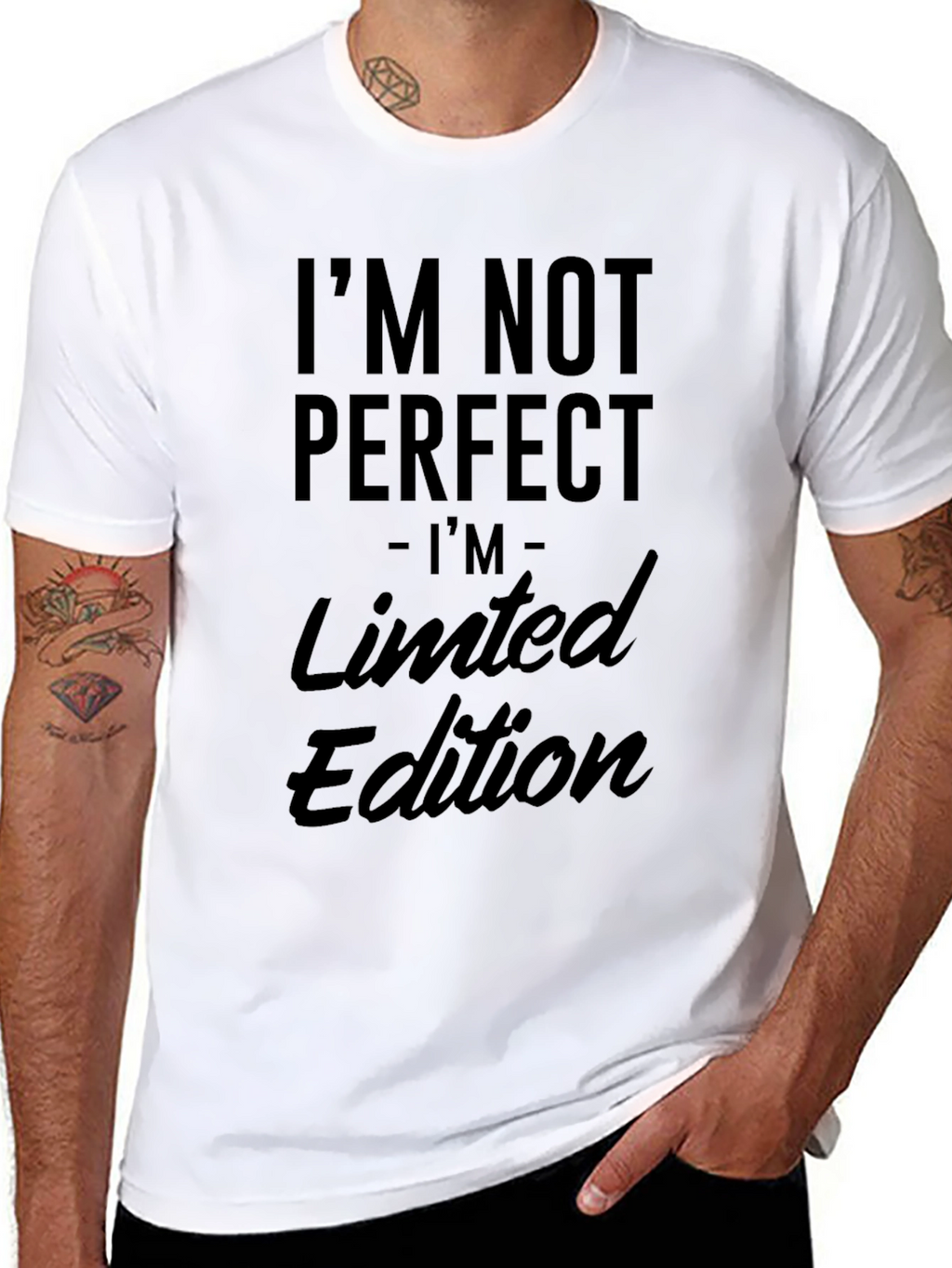 Im Not Perfect Limited Edition Mens Black T-Shirt
