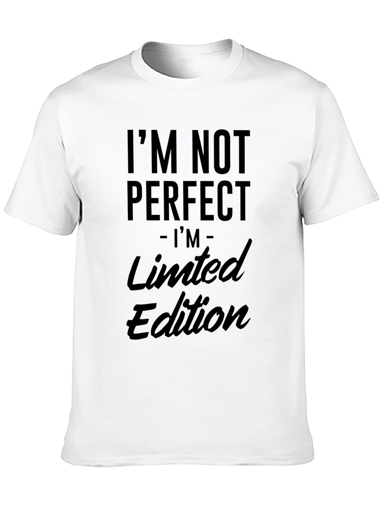 Im Not Perfect Limited Edition Mens Black T-Shirt