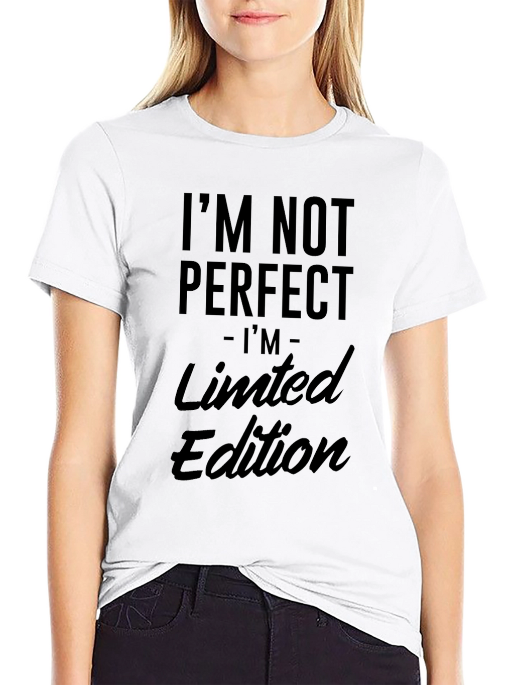Im Not Perfect Limited Edition Mens Black T-Shirt