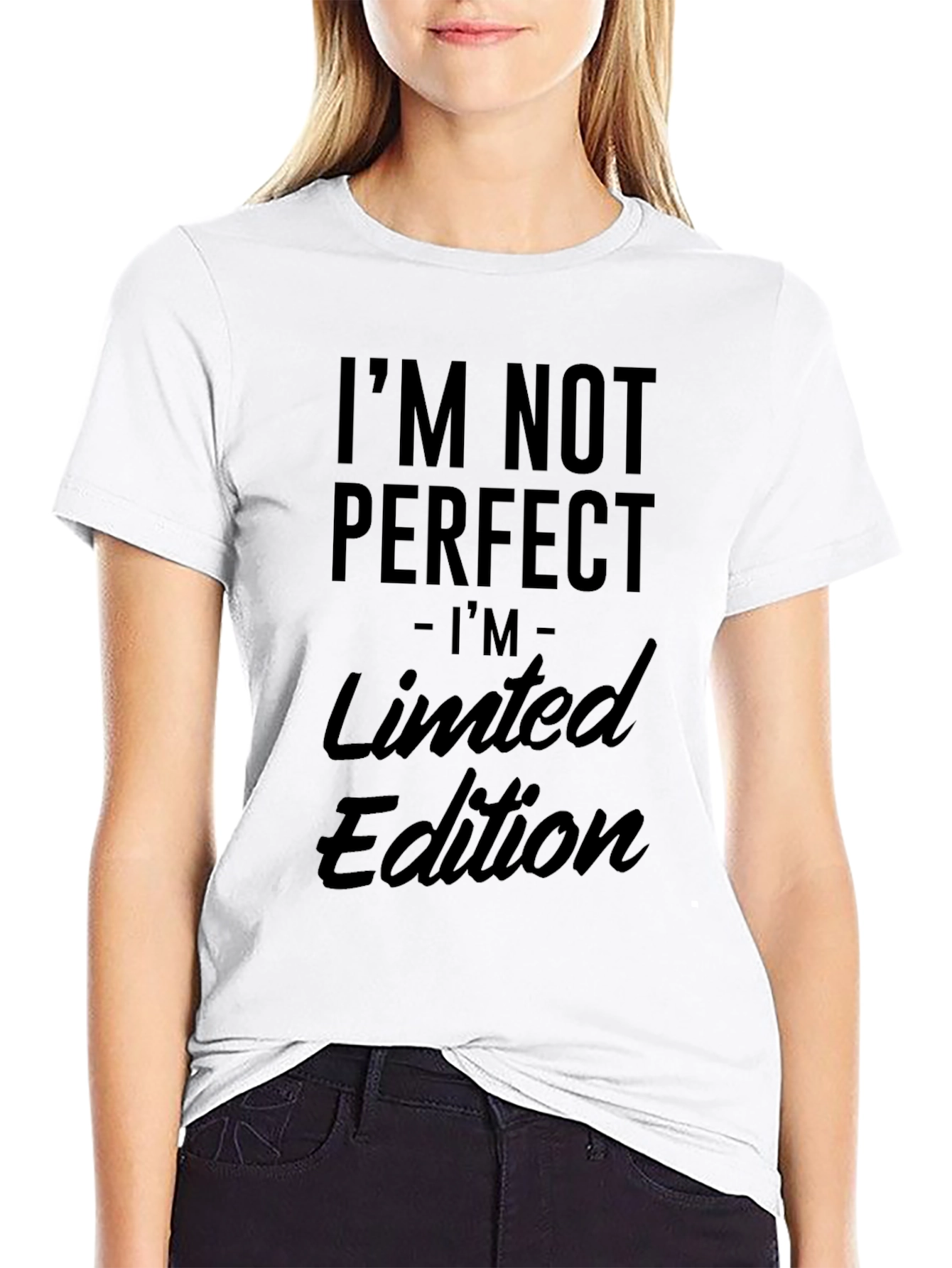 Im Not Perfect Limited Edition Mens Black T-Shirt
