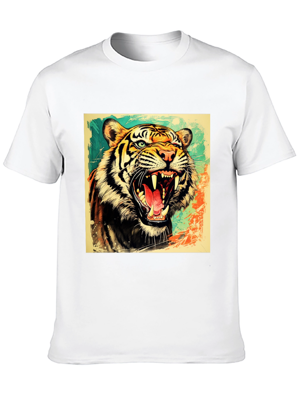 Roaring Tiger Graphic T-Shirt - Bold Wildlife Tee