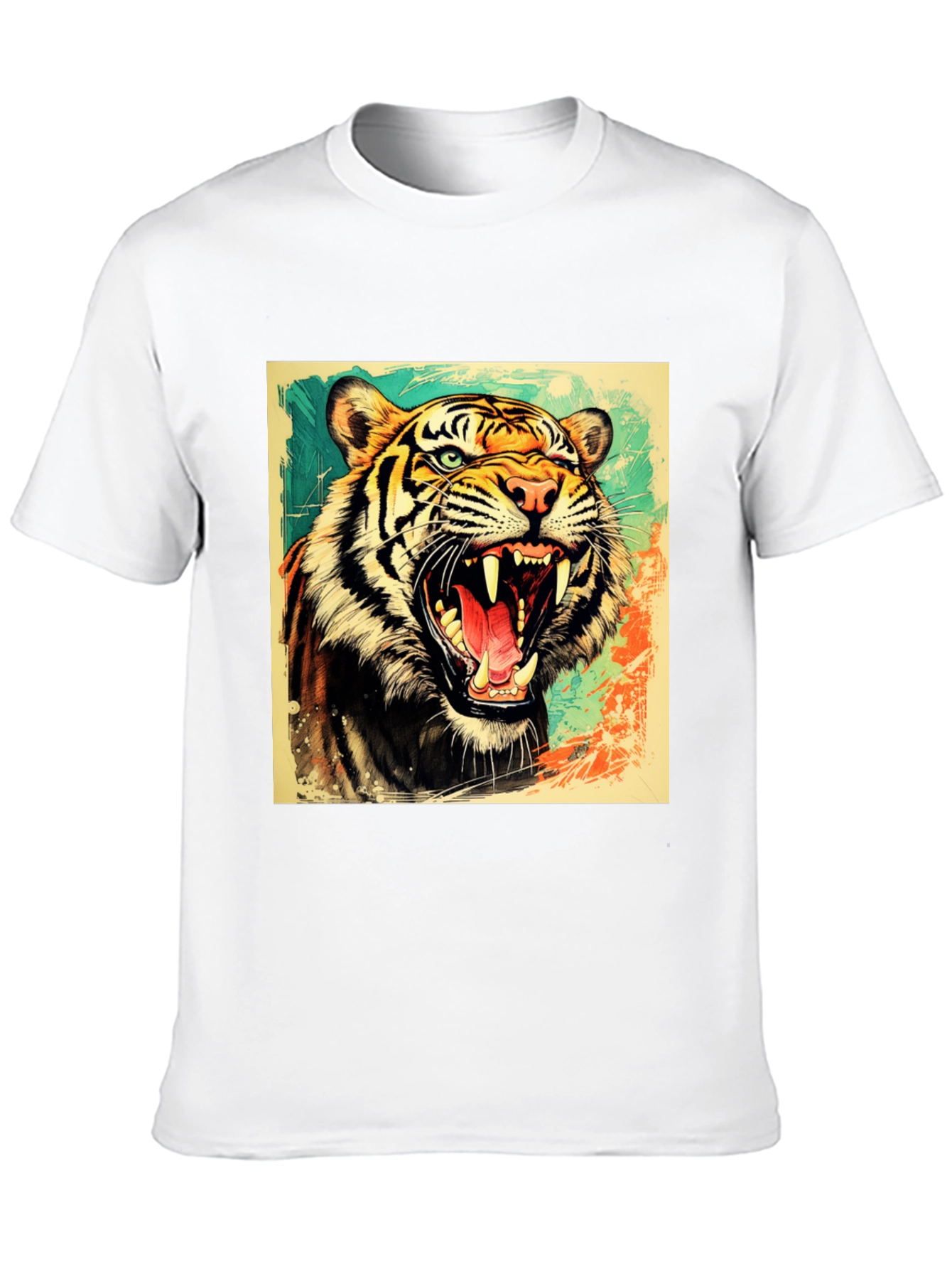 Roaring Tiger Graphic T-Shirt - Bold Wildlife Tee