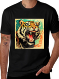 Roaring Tiger Graphic T-Shirt - Bold Wildlife Tee