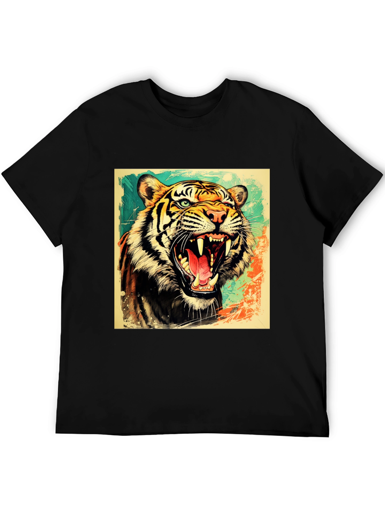 Roaring Tiger Graphic T-Shirt - Bold Wildlife Tee