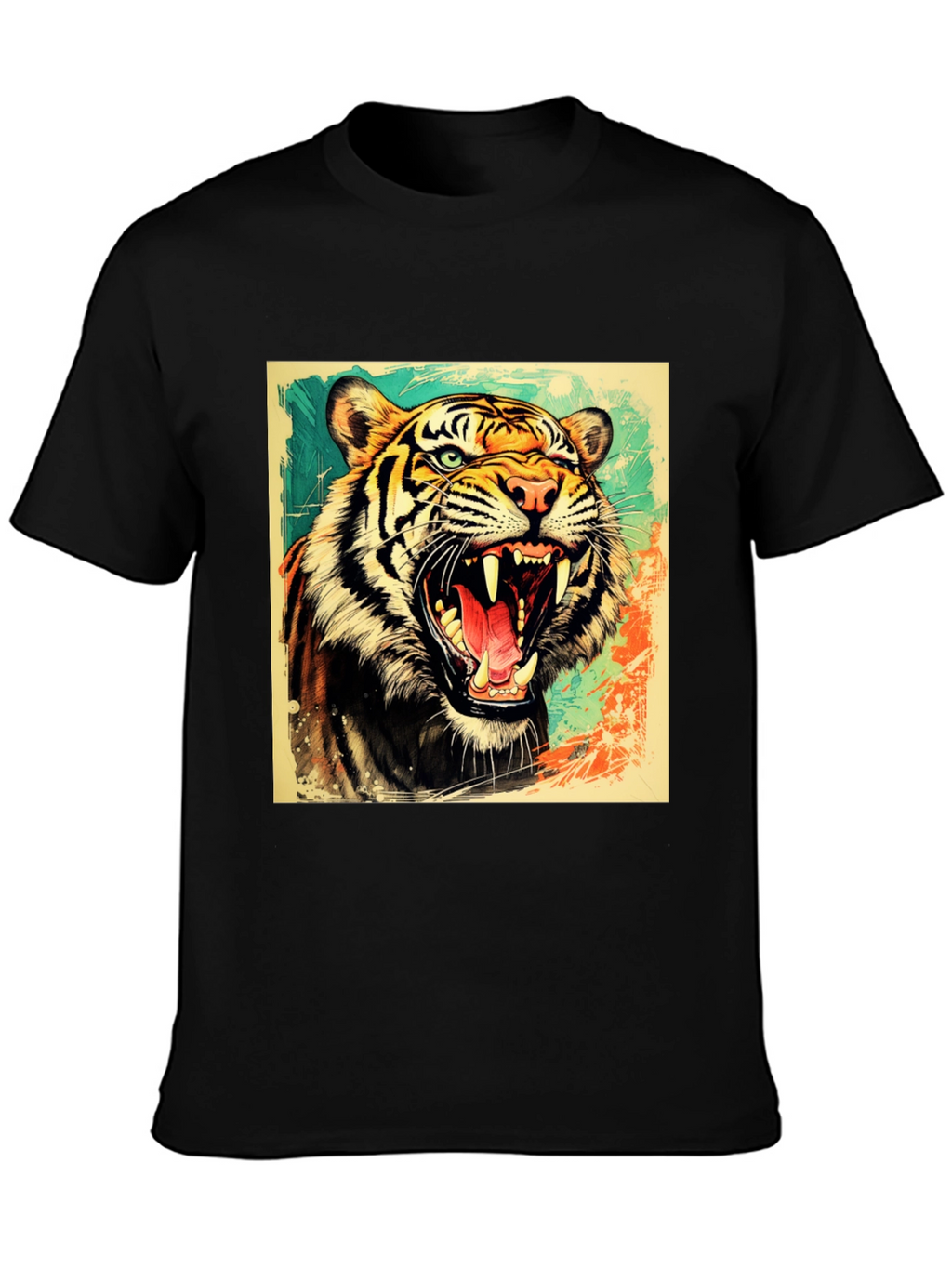 Roaring Tiger Graphic T-Shirt - Bold Wildlife Tee