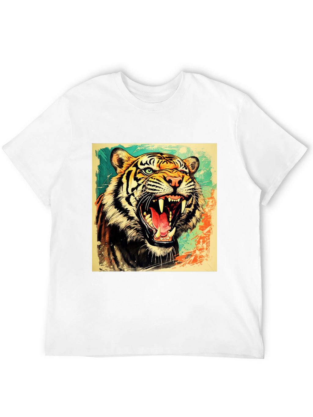 Roaring Tiger Graphic T-Shirt - Bold Wildlife Tee