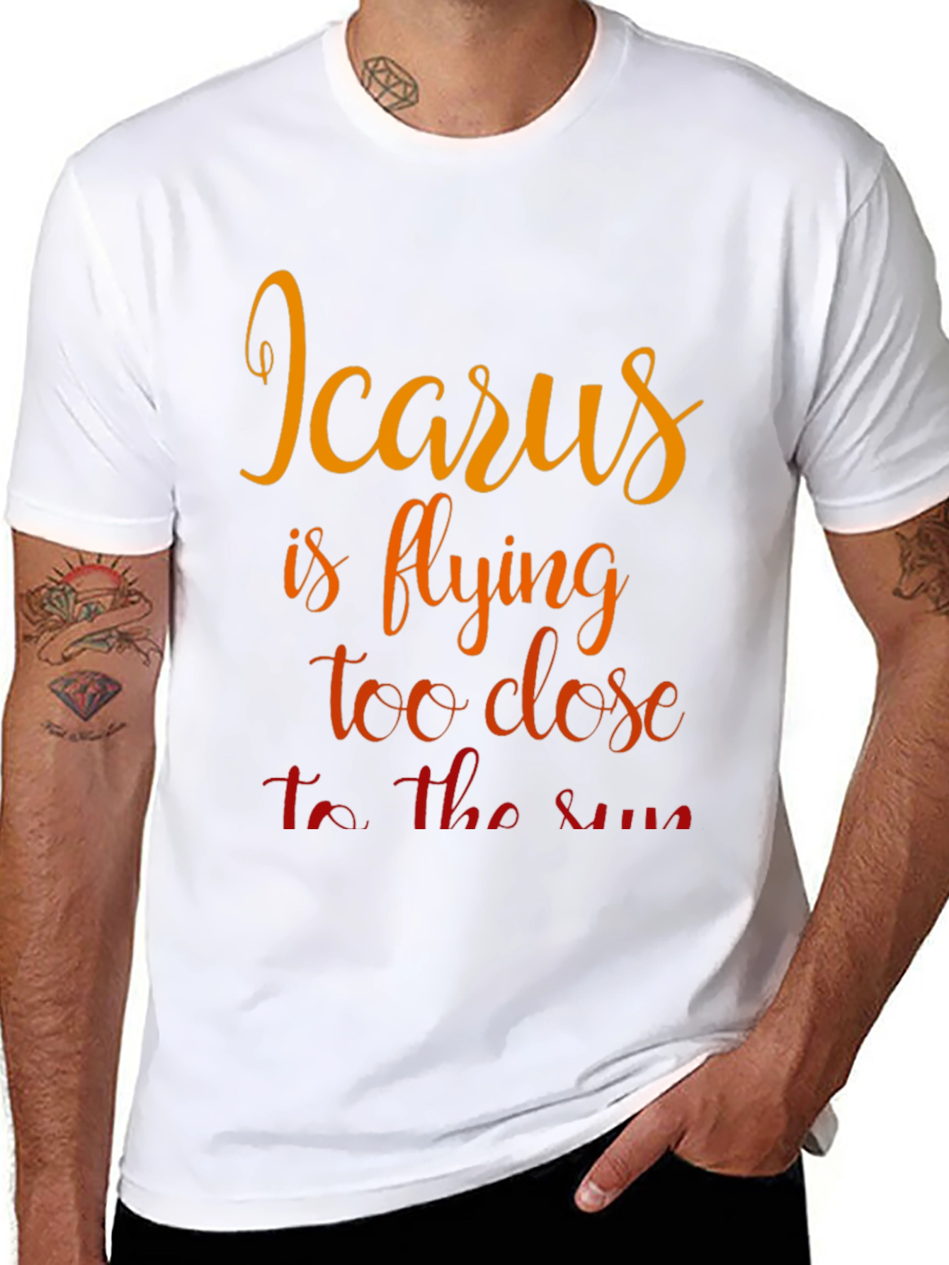 Icarus T-Shirt: Flying Too Close to the Sun