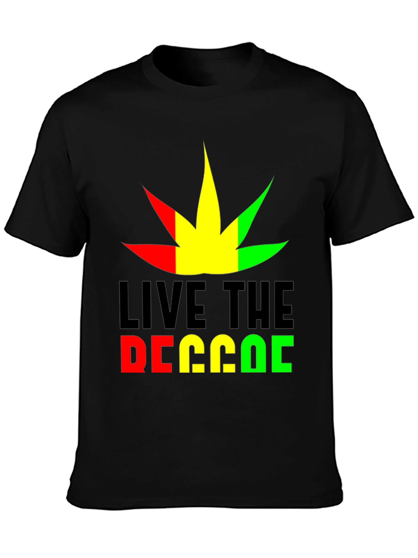 Live the Reggae T-Shirt - Rasta Colors