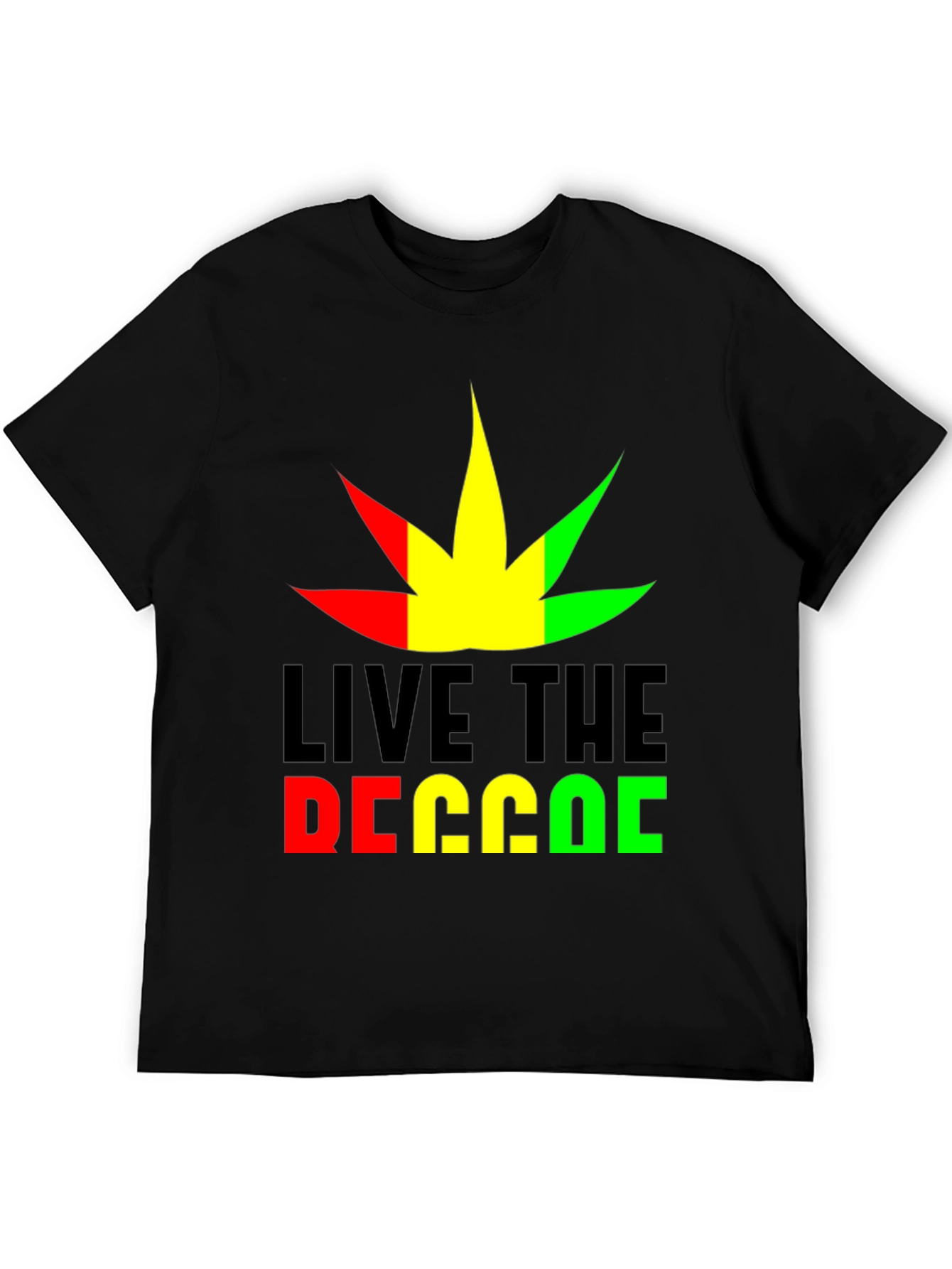 Live the Reggae T-Shirt - Rasta Colors