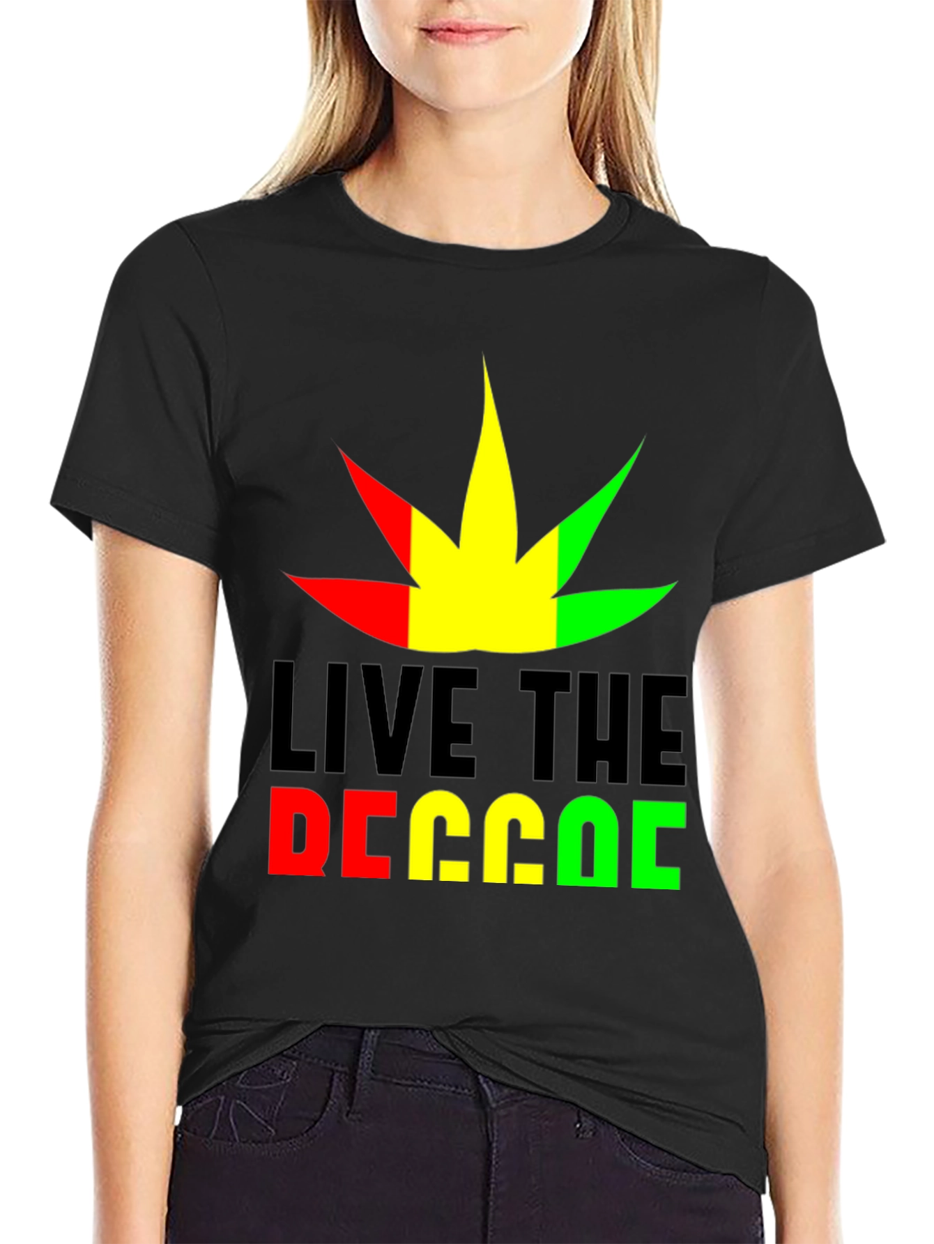 Live the Reggae T-Shirt - Rasta Colors
