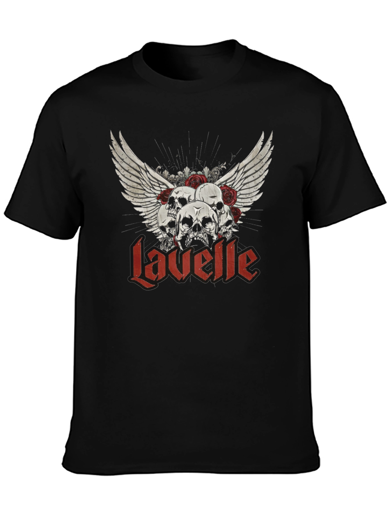 Lavelle Skull Winged Graphic T-Shirt