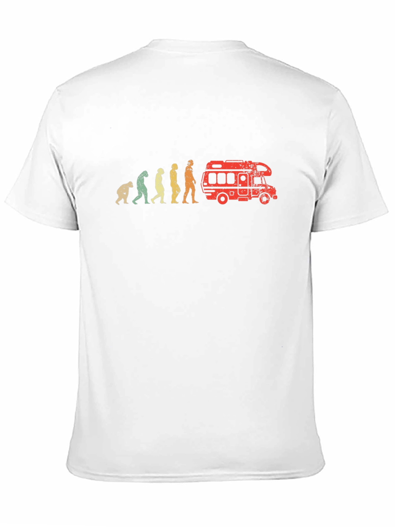 Evolution to Camper Van T-Shirt - Black Cotton Tee