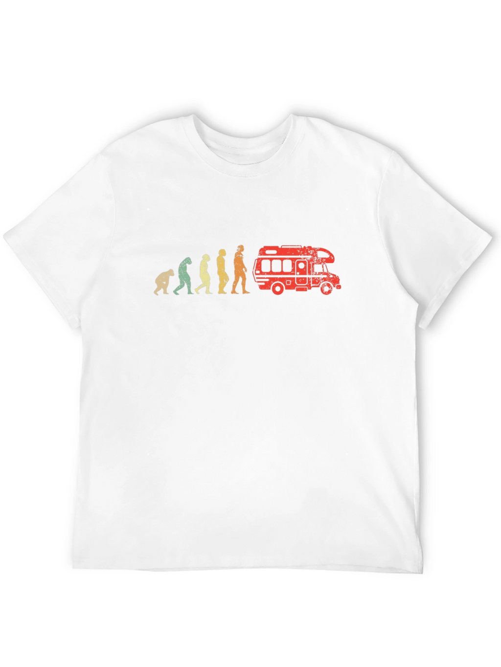 Evolution to Camper Van T-Shirt - Black Cotton Tee