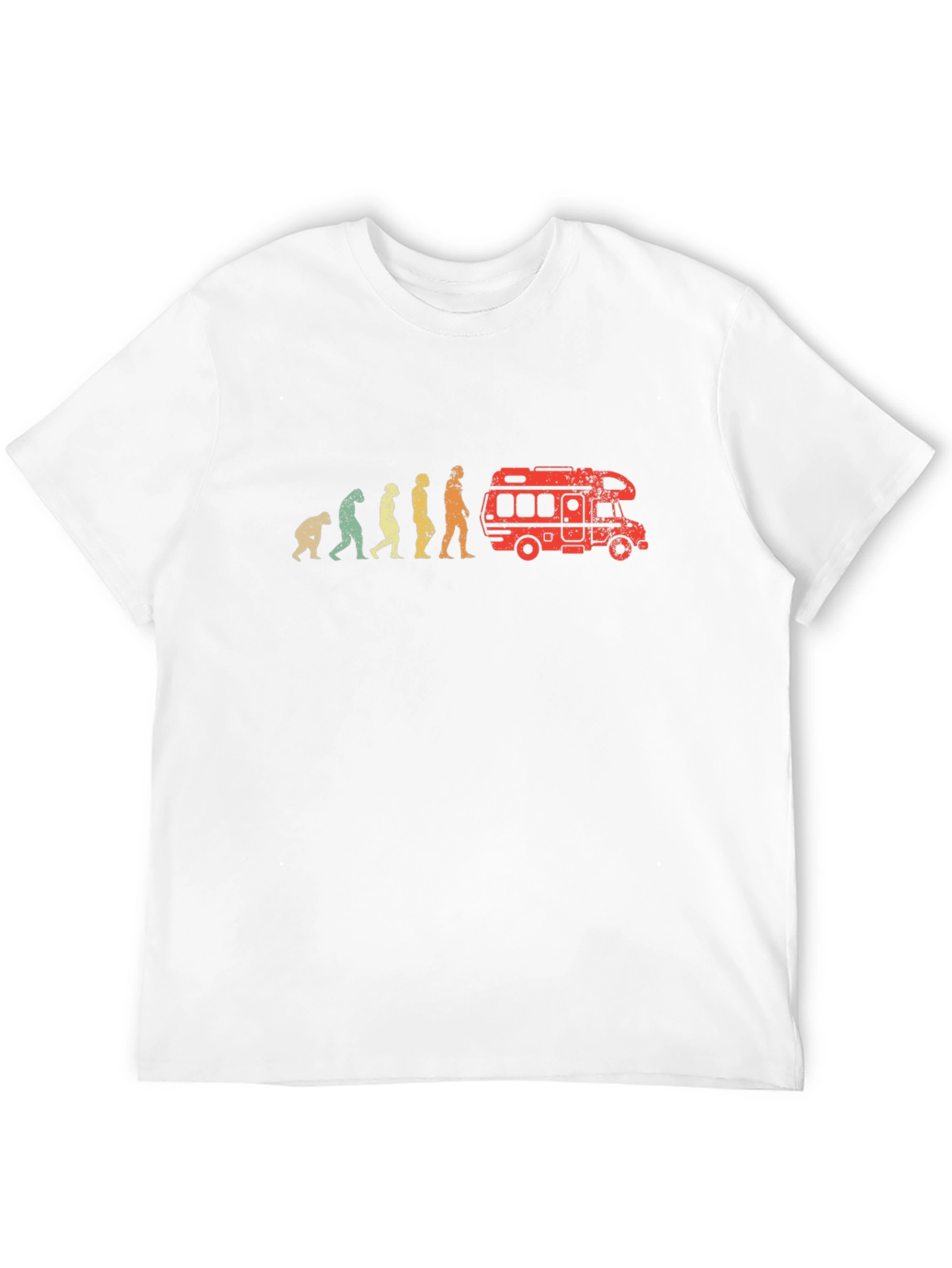 Evolution to Camper Van T-Shirt - Black Cotton Tee